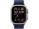 Смарт часовници Apple Watch Ultra2 (2024) GPS + Cellular 49mm Natural Titanium Case with Blue Trail Loop - S/M
