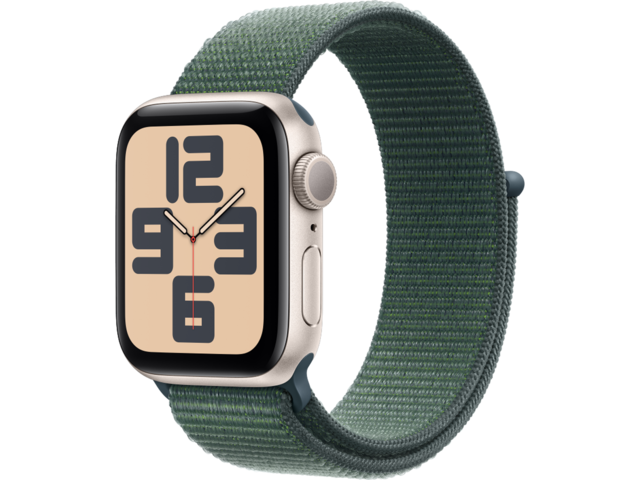 Смарт часовници Apple Watch SE2 (2024) GPS 40mm Starlight Alu Case with Lake Green Sport Loop