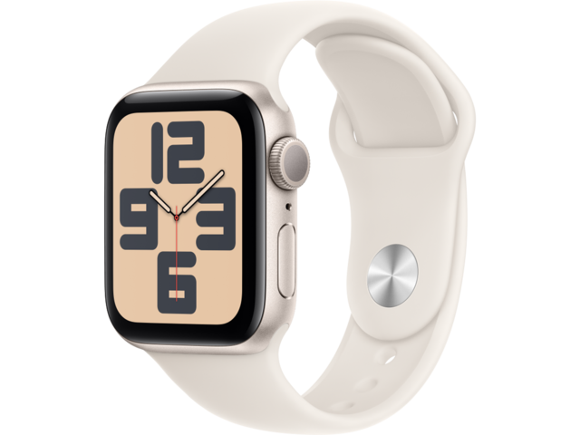 Смарт часовници Apple Watch SE2 (2024) GPS 40mm Starlight Alu Case with Starlight Sport Band - S/M