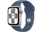 Смарт часовници Apple Watch SE2 GPS + Cellular 40mm Silver Alu Case with Denim Sport Band - S/M