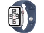 Смарт часовници Apple Watch SE2 (2024) GPS + Cellular 44mm Silver Alu Case with Denim Sport Band - S/M