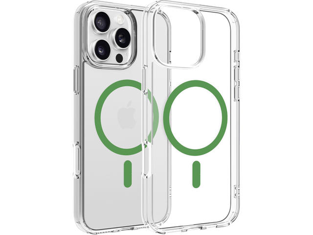 Калъфи Dviced Magsafe iPhone 16 Pro Max clear case - Green
