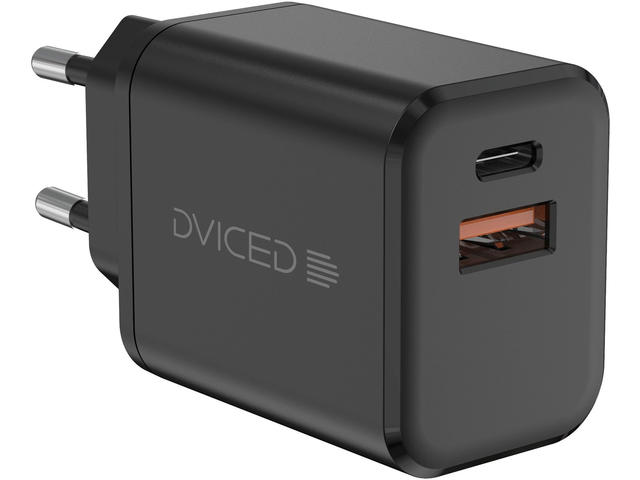 Зарядни устройства Dviced Wall charger and cable 35W GaN EU, Black