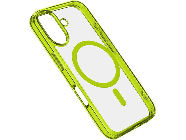 Калъфи Cellular line Iconic Mag iPhone 16 Plus, лайм