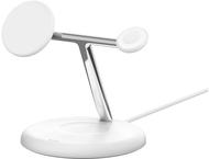 Зарядни устройства Belkin BOOST CHARGE 3-in-1 Magnetic Wireless Charging Stand with Qi2 15W - White