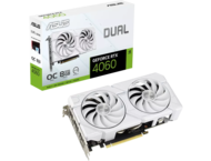 Видео карти ASUS Dual GeForce RTX 4060 EVO White OC Edition 8GB