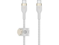 Кабели и Адаптери Belkin BoostCharge Pro Flex USB-C to USB-C Cable 60W 2 m, White