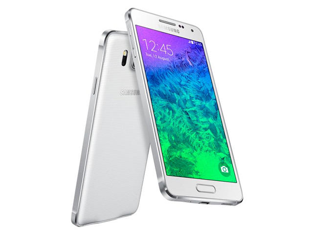 Смартфони Samsung Galaxy Alpha (SM-G850F) 32GB, бял цвят