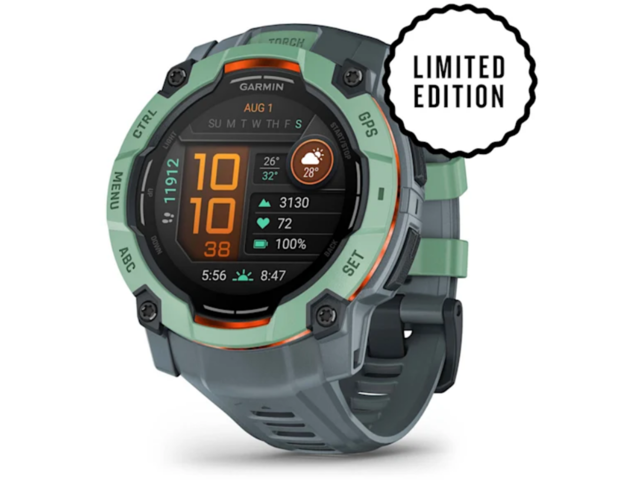 Смарт часовници Garmin Instinct 3 – 50 мм, AMOLED - Neotropic с Twilight каишка