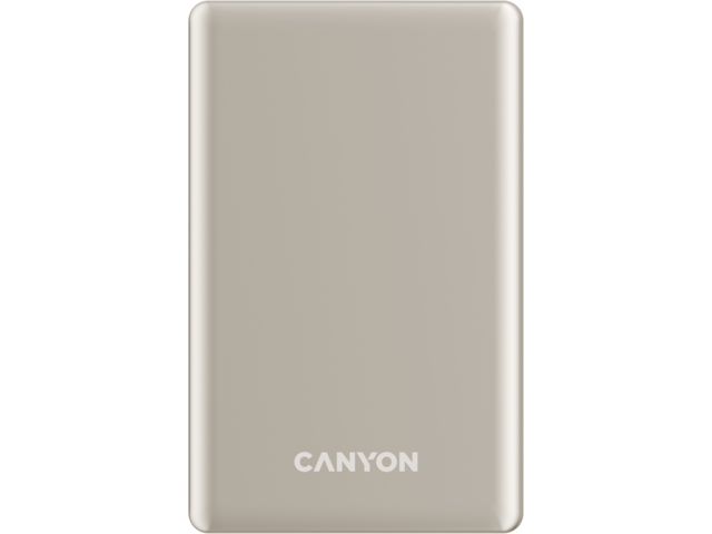 Външни батерии Canyon Power Bank OnCharge 505 Slim Magsafe 5000 mAh PD20W, Beige