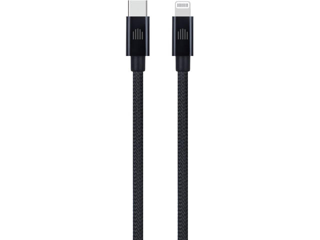 Кабели и Адаптери Dviced Cable USB-C to Lightning Nylon Textile 1,25m - Black
