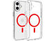 Калъфи Dviced Magsafe iPhone 16 Plus clear case - Red
