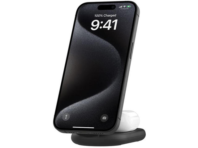 Зарядни устройства Belkin BoostCharge 2-в-1 Qi2 15W, в черно
