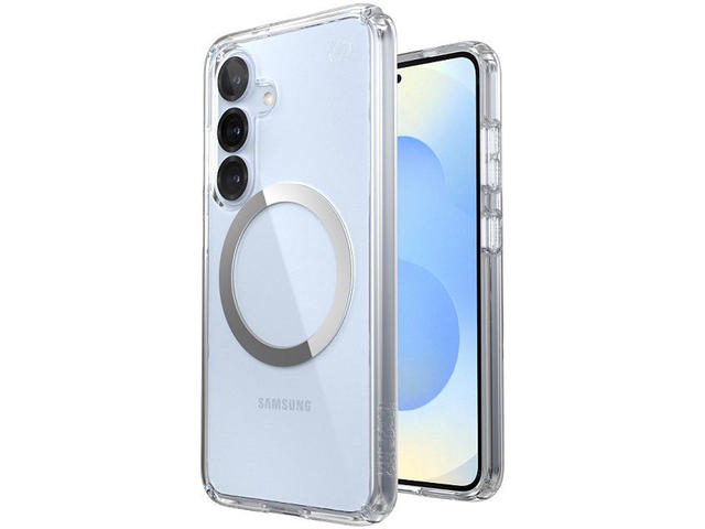 Калъфи Speck Presidio Perfect-Clear Magnet за Samsung Galaxy S25 Ultra, Clear/Chrome