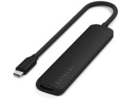 USB Хъб Satechi 6-in-1 USB-C Slim Multiport Adapter - Black