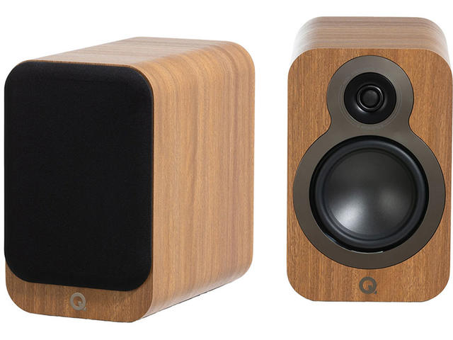 Колони Q Acoustics 3020c - светло кафяви