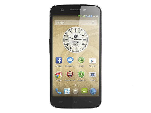 Смартфони Prestigio MultiPhone 5508 DUO 16GB, сребрист цвят, с нарушена опаковка