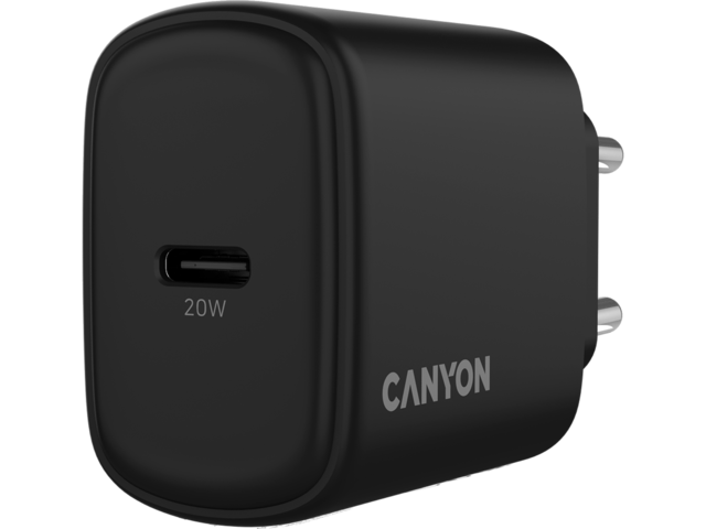Зарядни устройства Canyon OnCharge 200 20W 1xPD EU Black