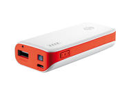 Външни батерии Trust Power Bank 4400 mAh, в бяло-оранжево