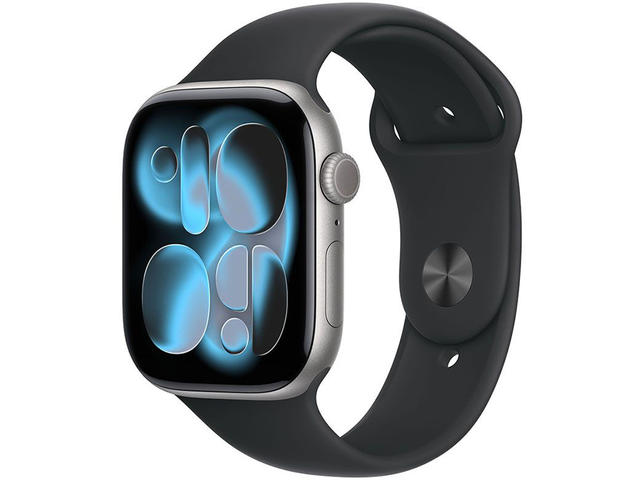 Смарт часовници Apple Watch S11 GPS 42mm Space Grey Aluminium Case with Black Sport Band - S/M