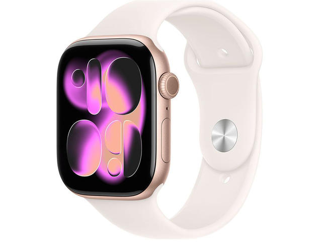 Смарт часовници Apple Watch Series 11 GPS 42mm Rose Gold Aluminium Case with Light Blush Sport Band - M/L