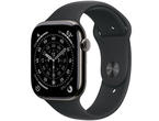 Смарт часовници Apple Watch S11 GPS + Cellular 42mm Slate Titanium Case with Black Sport Band - M/L