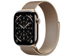 Смарт часовници Apple Watch S11 GPS + Cellular 46mm Gold Titanium Case with Gold Milanese Loop - M/L