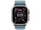 Смарт часовници Apple Watch Ultra 3 Cellular 49mm Natural Titanium Case with Light Blue Alpine Loop - Large