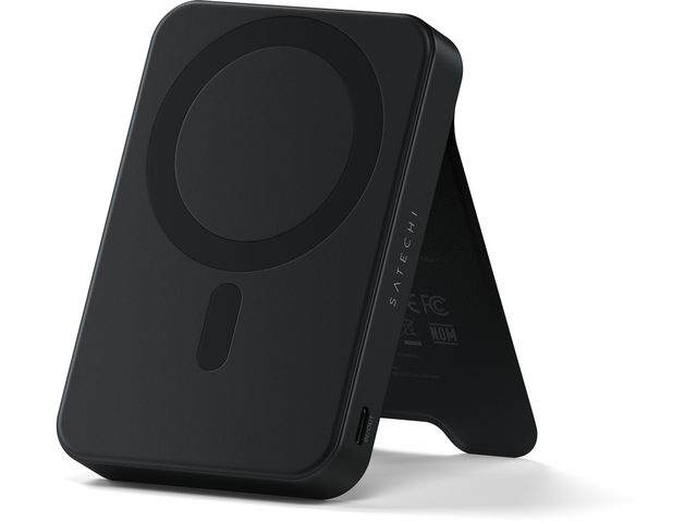 Външни батерии Satechi Qi2 10K Magnetic Power Bank with Stand - Black