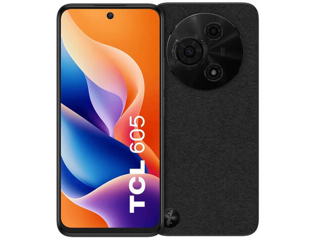 Смартфони TCL 605, 4GB RAM / 128GB, Obsidian Black