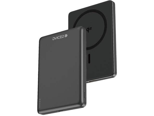 Външни батерии Dviced Qi2 Ultrathin MagSafe Power bank 5000mAh, Black