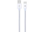 Кабели и Адаптери Dviced Cable USB-A to USB-C Nylon Textile 1,25m - White