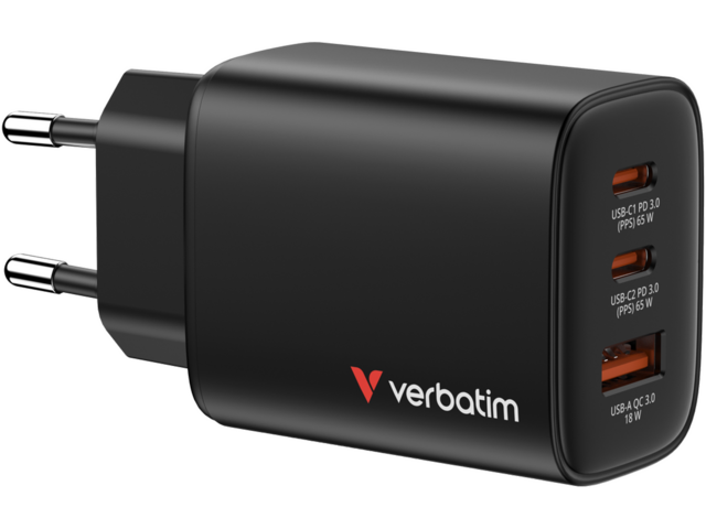 Зарядни устройства Verbatim Essentials GaN Wall Charger