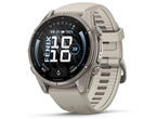 Смарт часовници Garmin fēnix 9 - 43 мм - Titanium с French gray силиконова каишка