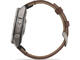 Смарт часовници Garmin fēnix® 9 Pro, inReach® - 47 мм - Titanium с Walnut кожена каишка 