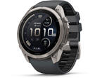 Смарт часовници Garmin fēnix® 9 Pro, inReach® - 51 мм - Titanium с Graphite/Black силиконова каишка