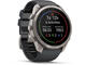 Смарт часовници Garmin fēnix® 9 Pro, inReach® - 51 мм - Titanium с Graphite/Black силиконова каишка