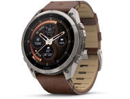 Смарт часовници Garmin fēnix® 9 Pro, inReach® - 51 мм -  Titanium с Walnut кожена каишка