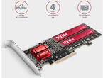 Кабели и Адаптери AXAGON PCEM2-ND PCI-E 16x - M.2 SSD NVMe