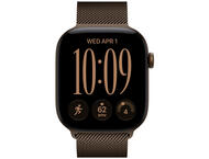 Смарт часовници Apple Watch Series 12 46mm - GPS + Cellular - Aluminum, Dark Bronze, Milanese Loop, M/L