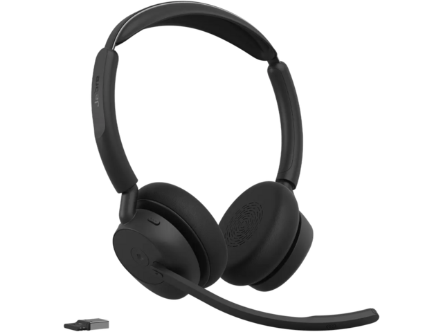 Слушалки Jabra Evolve3 45 - Stereo, LINK 390a, MS