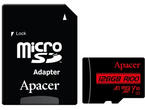 Карти памет 128GB Apacer microSDHC/SDXC UHS-I U1 V10 A1 (R100 MB/s)