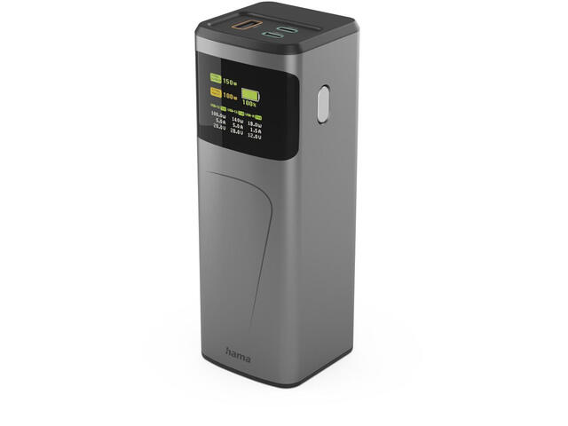 Външни батерии Hama Power Pack "High Power", 150W, 24000mAh, Gun Metal Grey