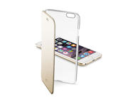 Калъфи Cellular line  iPhone 6 Plus ClearBook калъф, прозрачно-златист