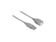 Кабели и Адаптери Hama USB 2.0 удължителен кабел, екраниран, сив, 3 метра
