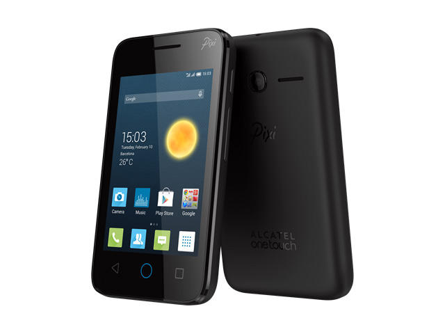 Смартфони Alcatel Pixi 3 (3.5) 4GB, черен цвят