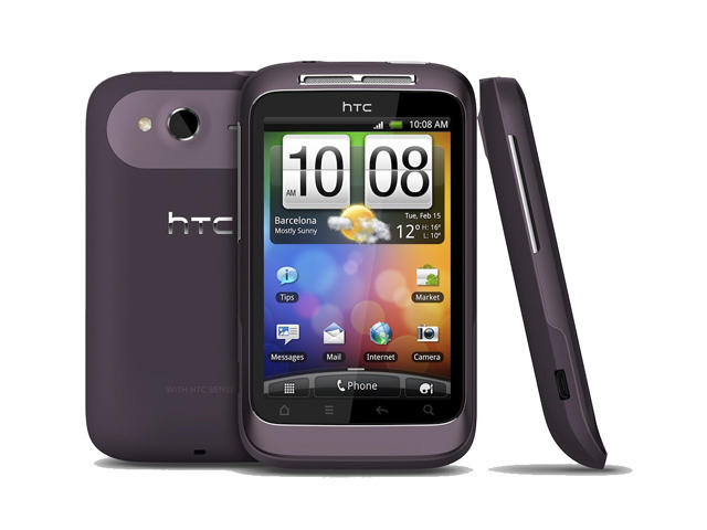 Смартфони HTC Wildfire S marvel 512MB, лилав цвят