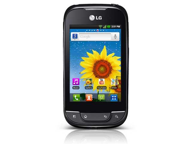 Смартфони LG Optimus P690 150MB, черен цвят